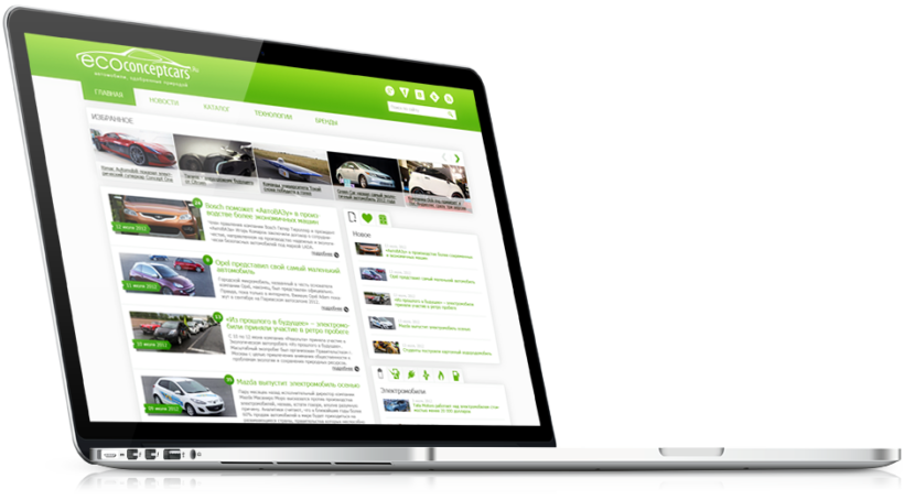 Full Stack Web Development on CMS WordPress for Auto Magazine Ecoconceptcars