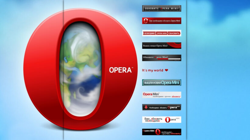 Banners for Advertising Opera Mini Browser